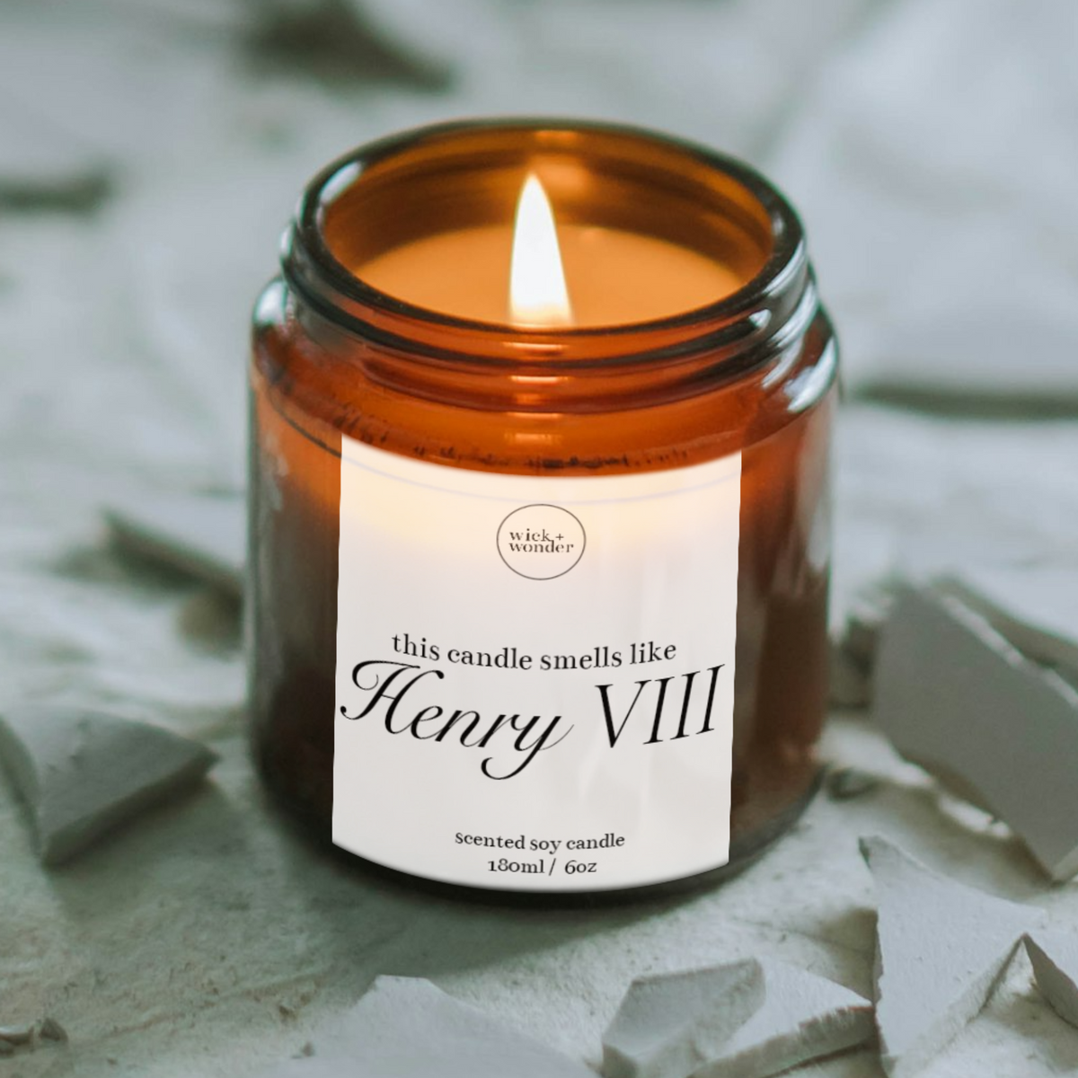Henry VIII Candle, Funny History Gifts