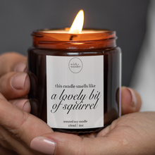 Load image into Gallery viewer, Lovely Bit Of Squirrel Candle, Friday Night Dinner Gifts