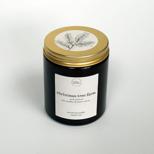 'Christmas Tree Farm' Christmas Candle