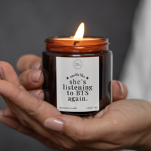 Load image into Gallery viewer, Listening To BTS Again Candle, Gift For BTS Fans