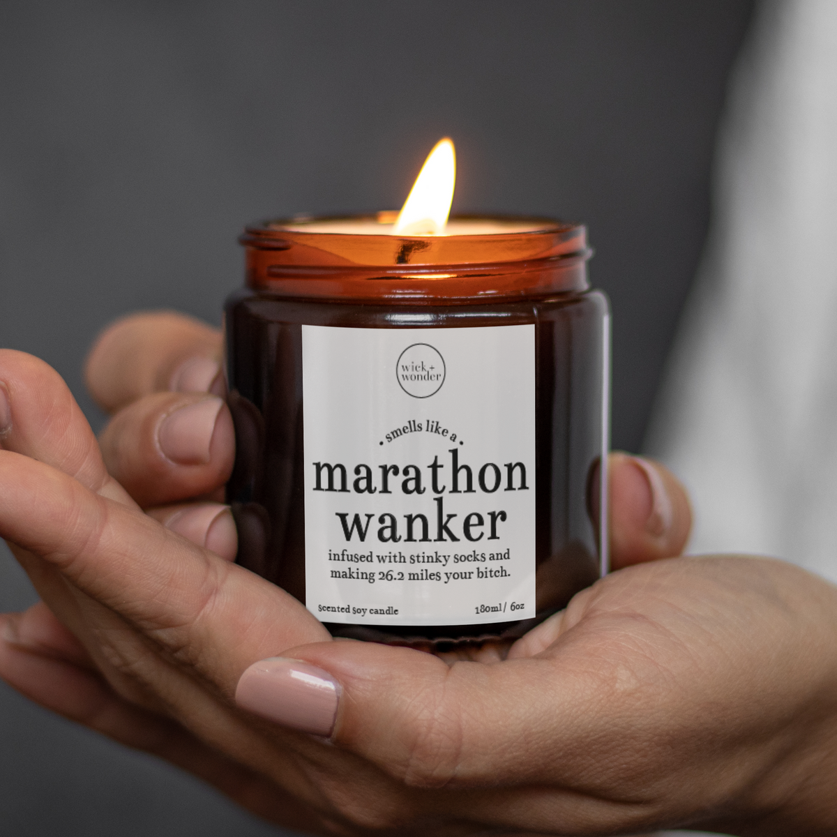 Marathon Wanker Candle, Running Gifts