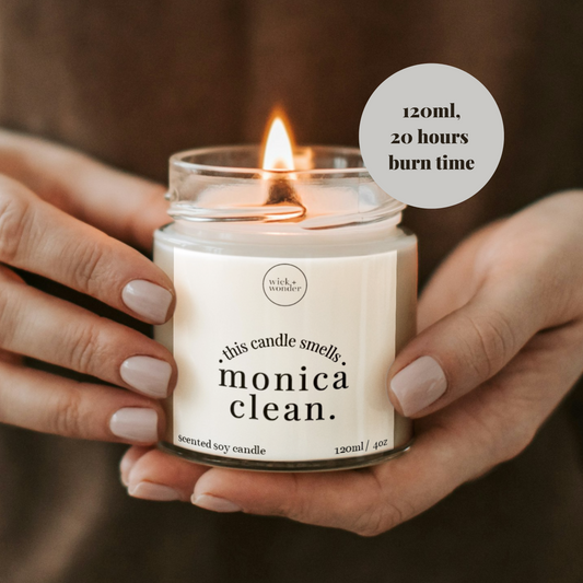 Monica Clean Candle, Friends TV Show Gifts