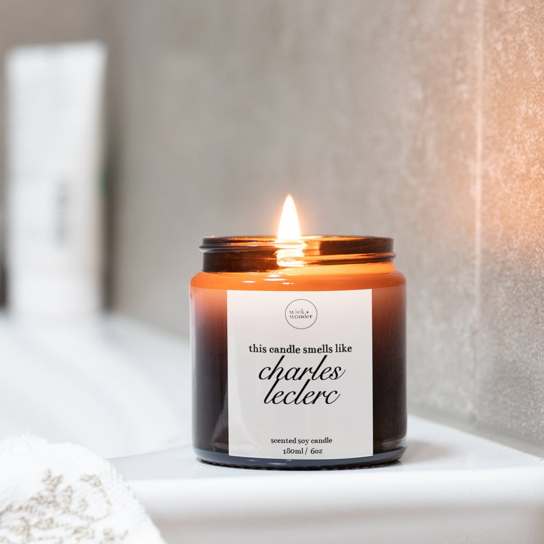Smells Like Charles Leclerc Candle, Formula One Gifts