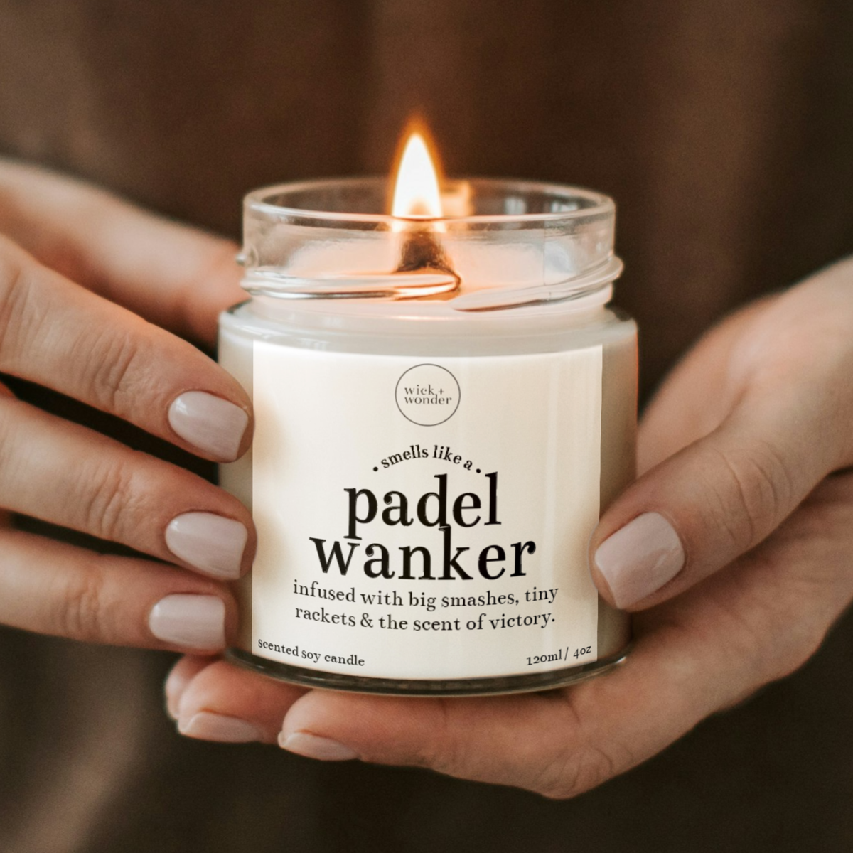 Padel Wanker Candle, Padel Gift Idea
