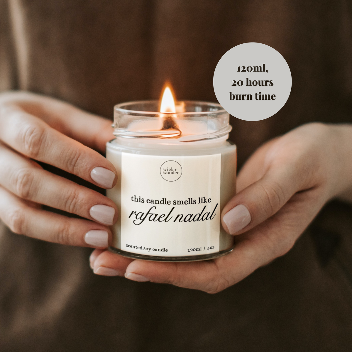 Rafael Nadal Candle, Tennis Gifts