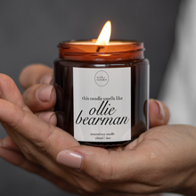 Load image into Gallery viewer, Ollie Bearman Candle, Funny Formula One Gift