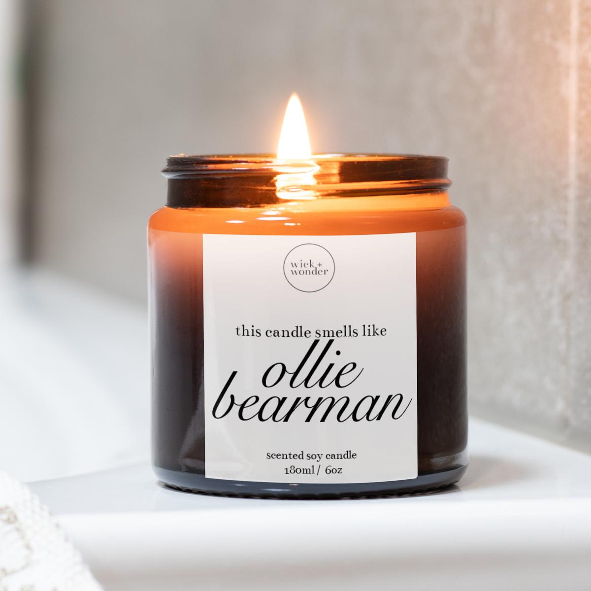 Ollie Bearman Candle, Funny Formula One Gift