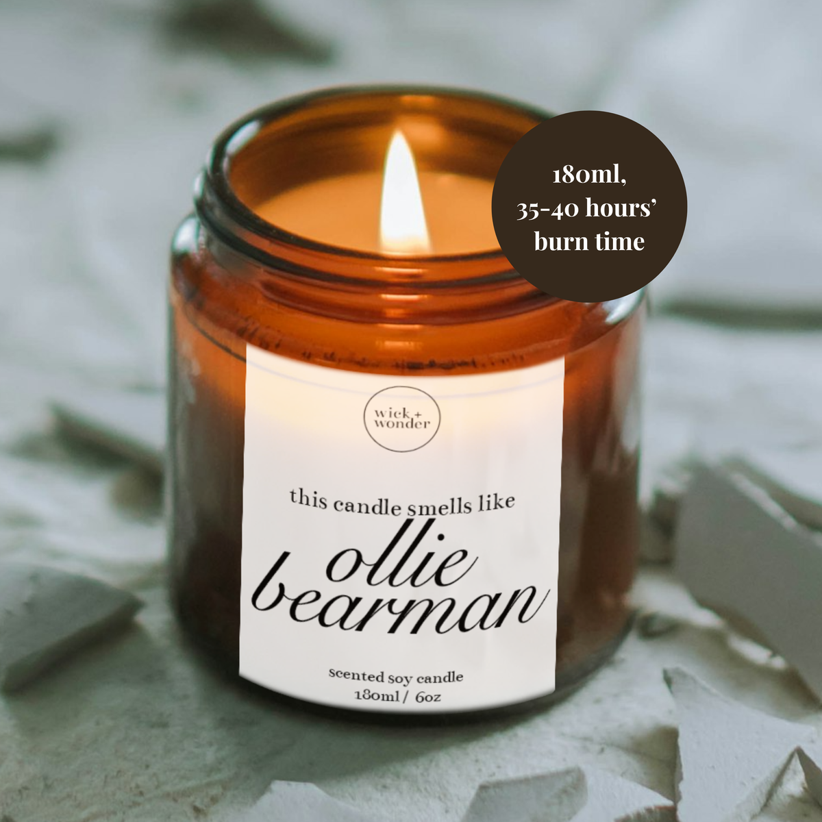 Ollie Bearman Candle, Funny Formula One Gift