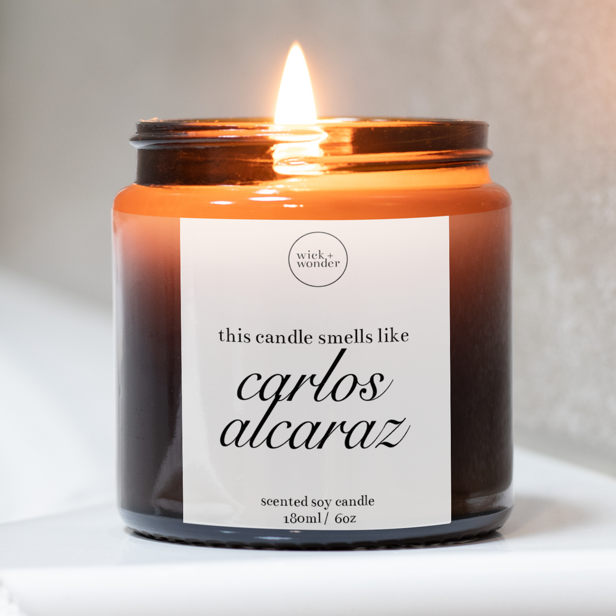 Carlos Alcaraz Gift Candle, Funny Tennis Gifts