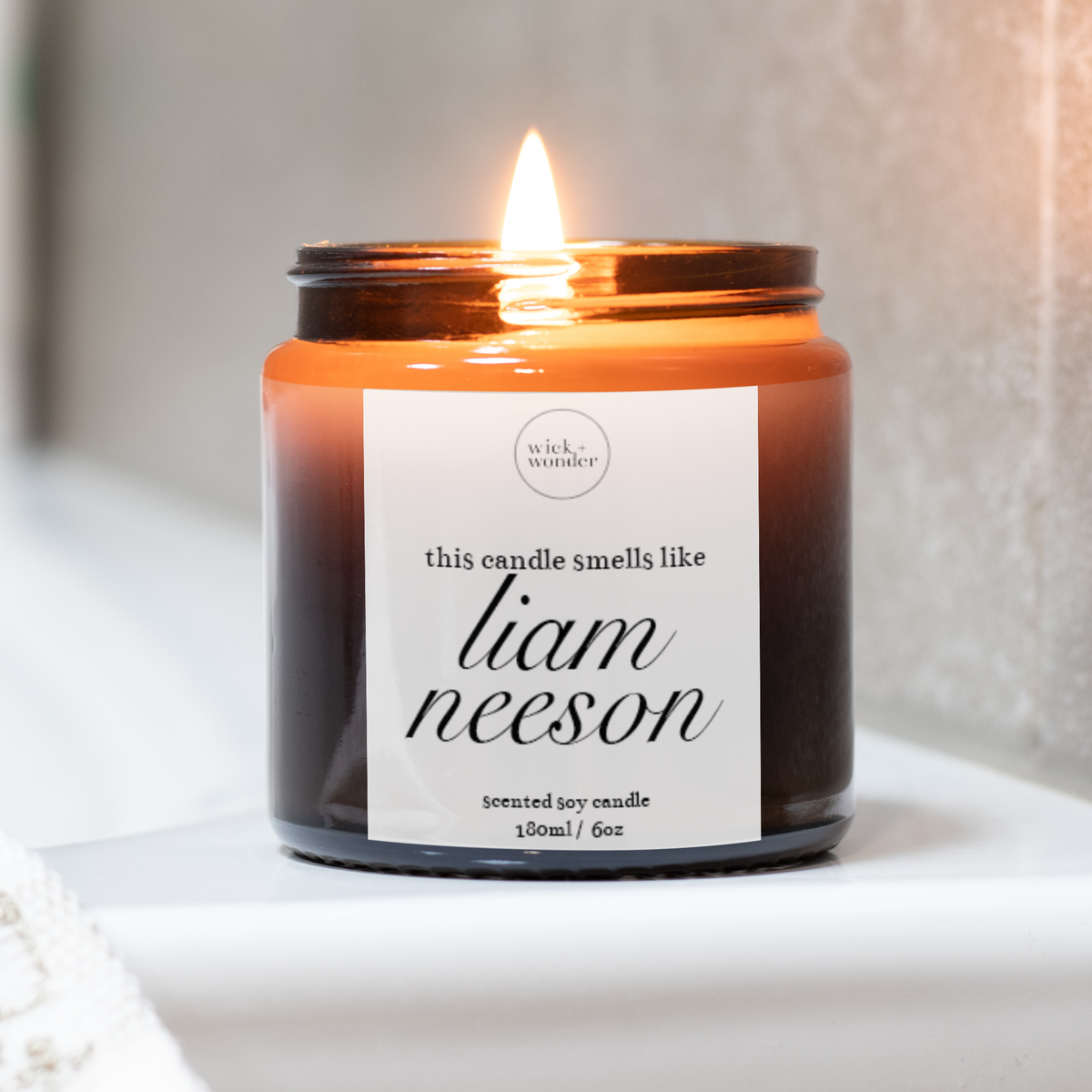 Liam Neeson Candle, Naked Gun Gifts