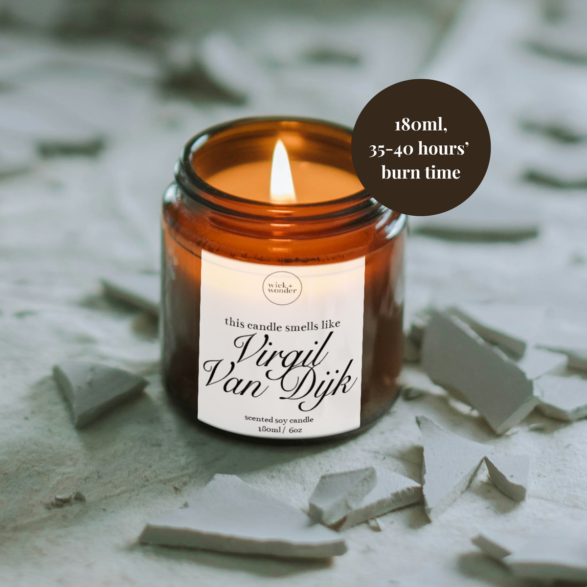 Virgil Van Dijk Candle, Funny Football Gifts