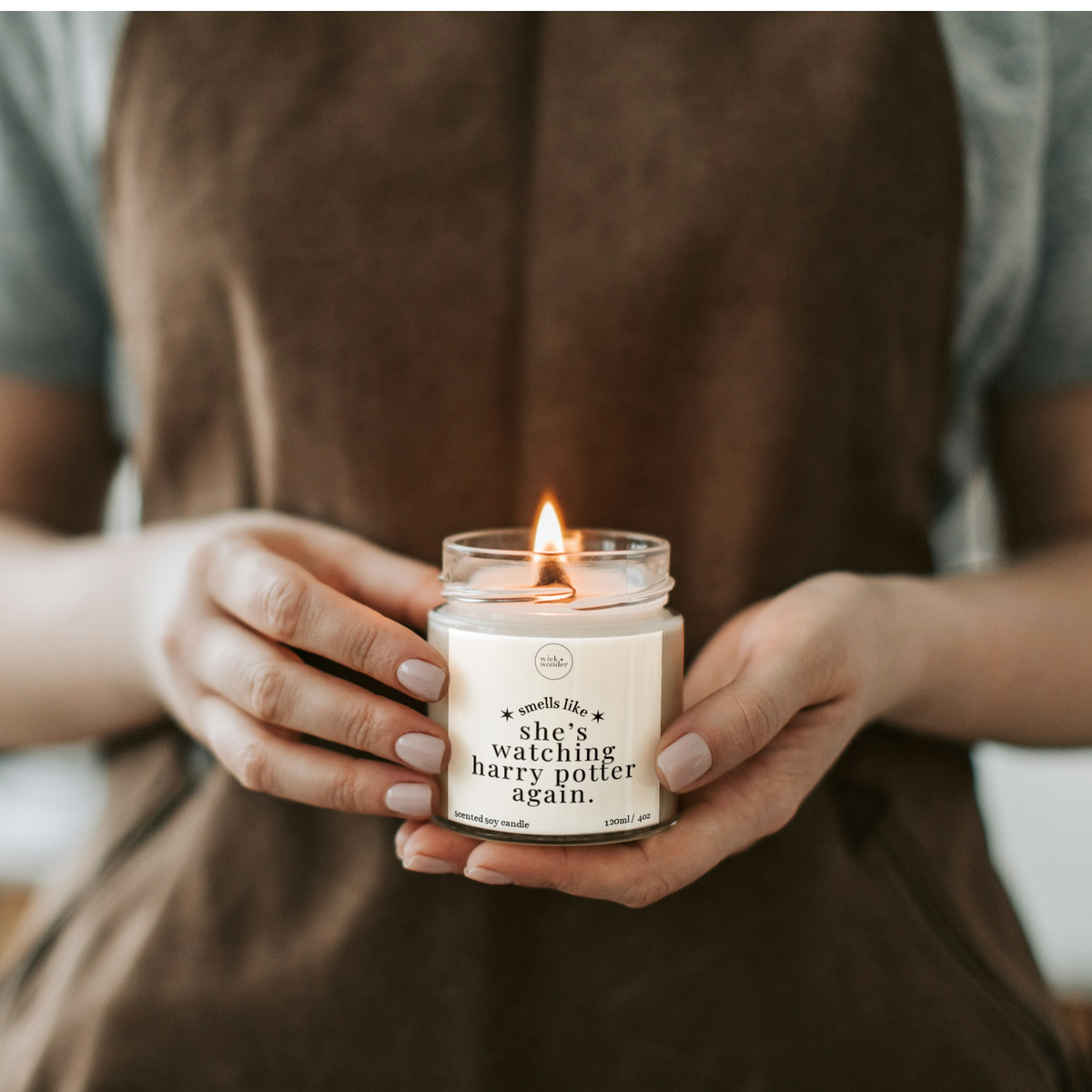 Watching Harry Potter Again Candle, Personalised Harry Potter Gifts
