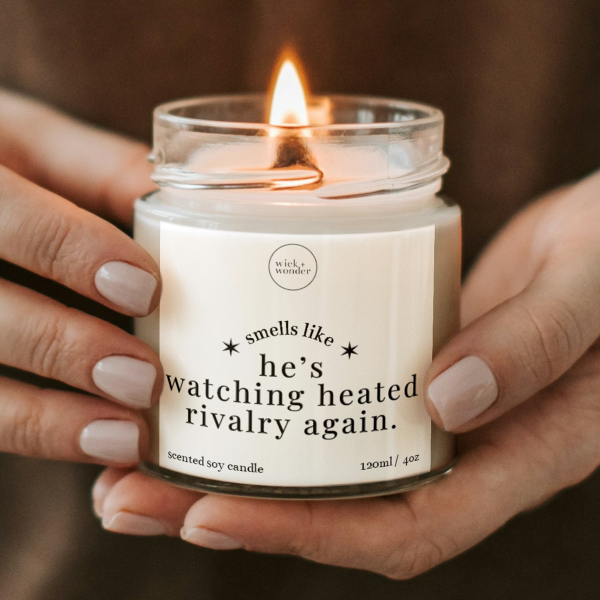 Heated Rivalry Gifts, Watching Heated Rivalry Again Candle