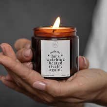 Load image into Gallery viewer, Watching Heated Rivalry Again Candle, Heated Rivalry Gifts