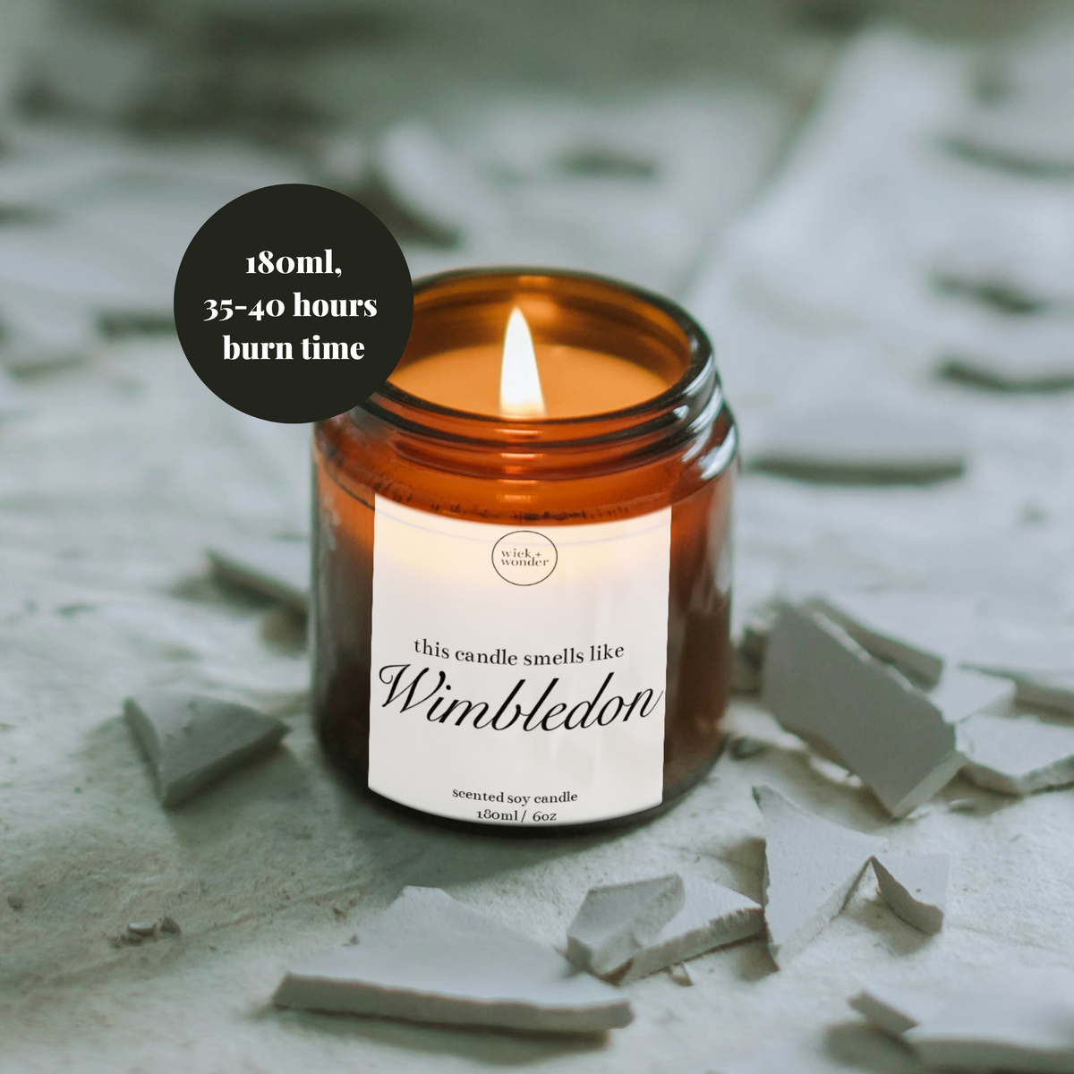 Smells Like Wimbledon Candle, Funny Tennis Gifts – wick + wonder