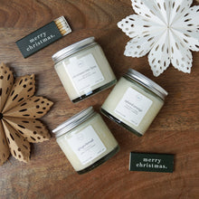 Load image into Gallery viewer, Festive Bundle – 3 x Mini Christmas Candles + 'Merry Christmas' Matches