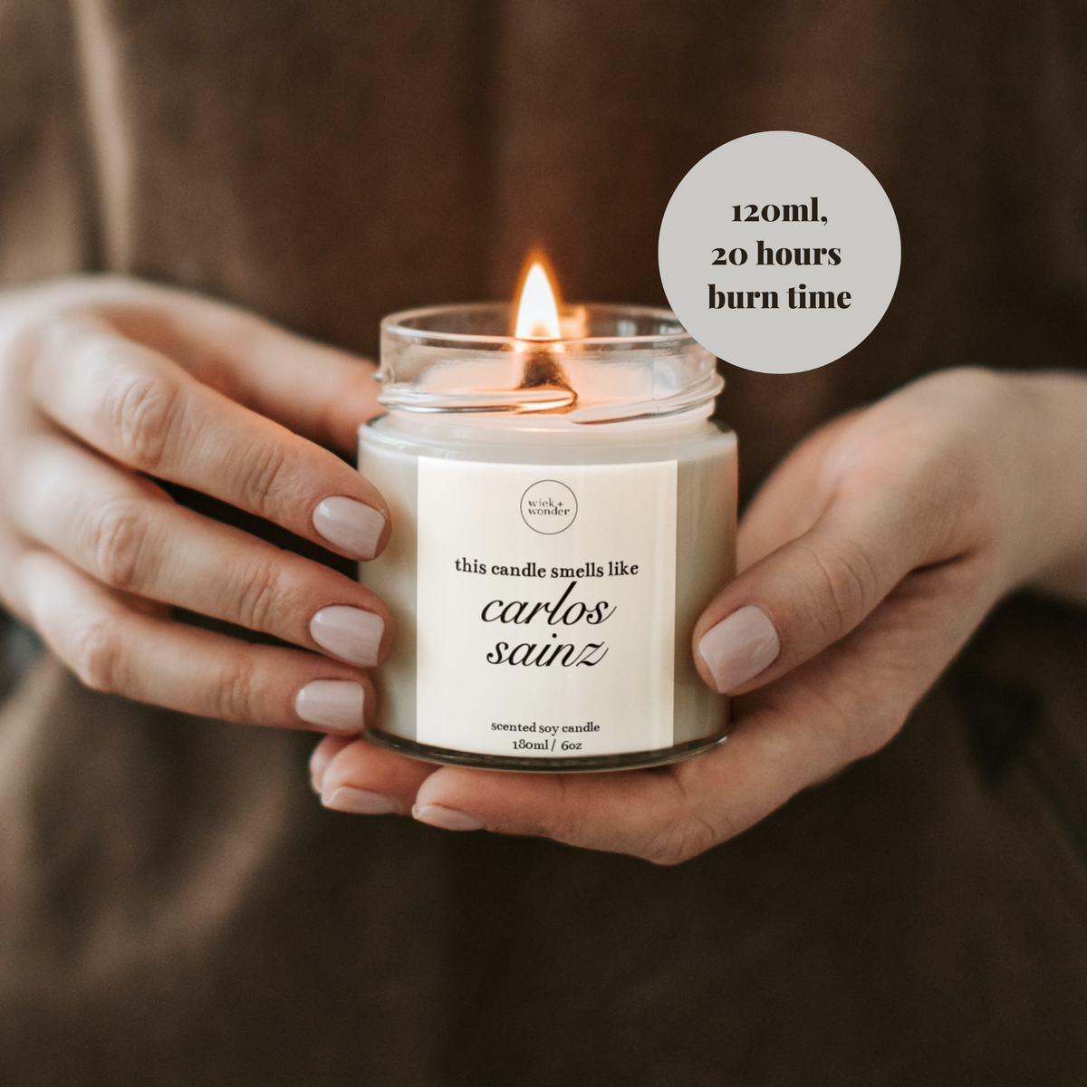 Smells Like Carlos Sainz Candle, Formula One Gifts