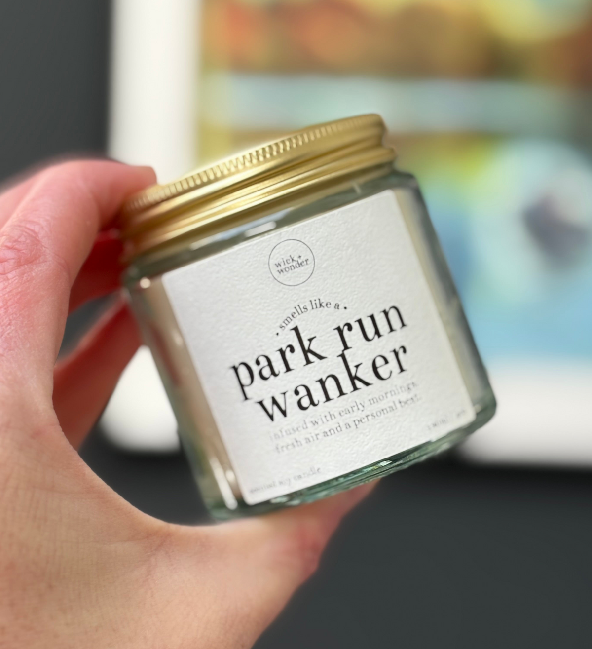 Park Run Wanker Candle, Park Run Gift