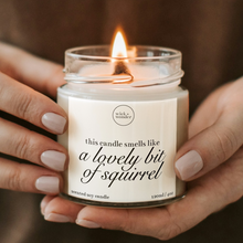Load image into Gallery viewer, Lovely Bit Of Squirrel Candle, Friday Night Dinner Gifts
