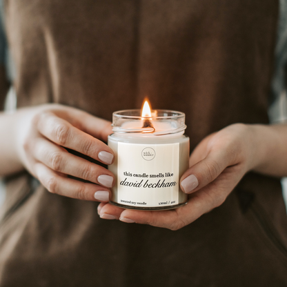 David Beckham Candle, Gift For Football Fans