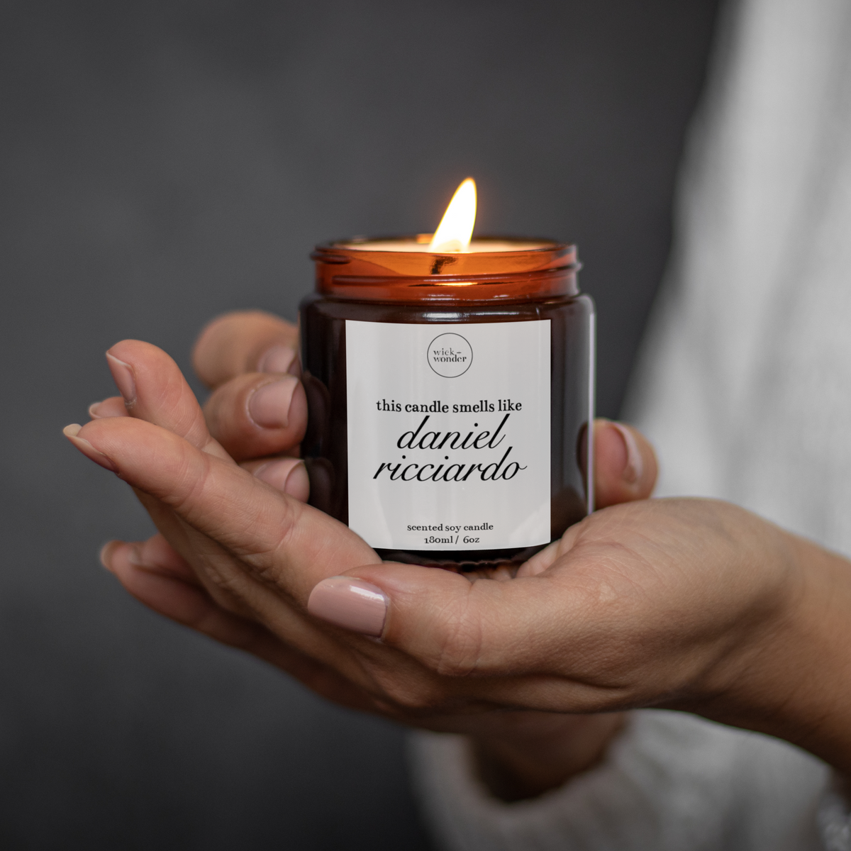 Smells Like Daniel Ricciardo Candle, Formula One Gifts