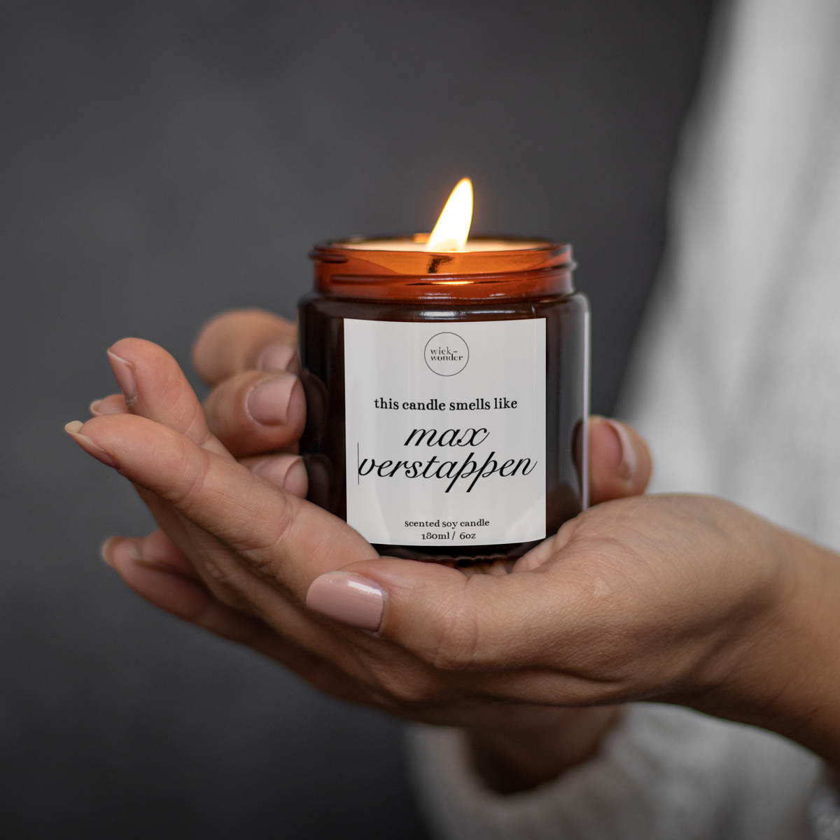Smells Like Max Verstappen Candle, Formula One Gifts