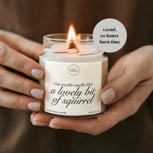 Load image into Gallery viewer, Lovely Bit Of Squirrel Candle, Friday Night Dinner Gifts
