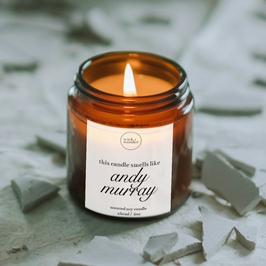 Andy Murray Candle, Funny Tennis Gifts