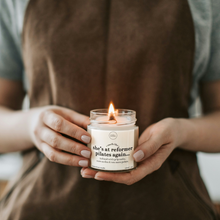 Load image into Gallery viewer, At Reformer Pilates Again Candle, Funny Pilates Gift
