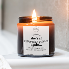 Load image into Gallery viewer, At Reformer Pilates Again Candle, Funny Pilates Gift
