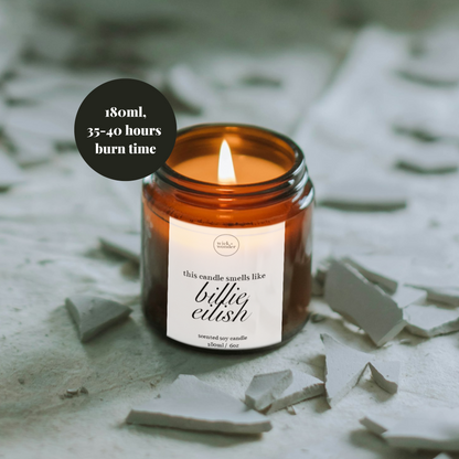 Billie Eilish Candle, Gift For Music Lover