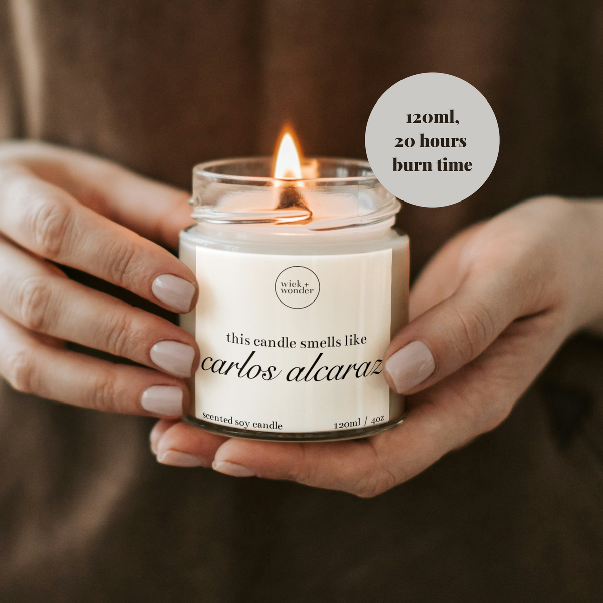 Carlos Alcaraz Gift Candle, Funny Tennis Gifts