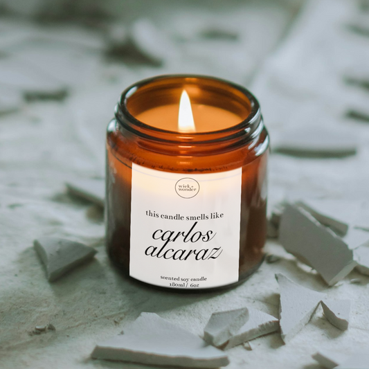 Carlos Alcaraz Gift Candle, Funny Tennis Gifts
