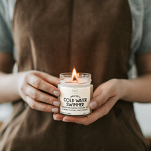 Load image into Gallery viewer, Cold Water Swimmer Candle, Wild Swimming Gifts
