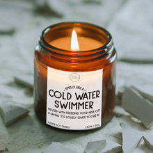 Load image into Gallery viewer, Cold Water Swimmer Candle, Wild Swimming Gifts
