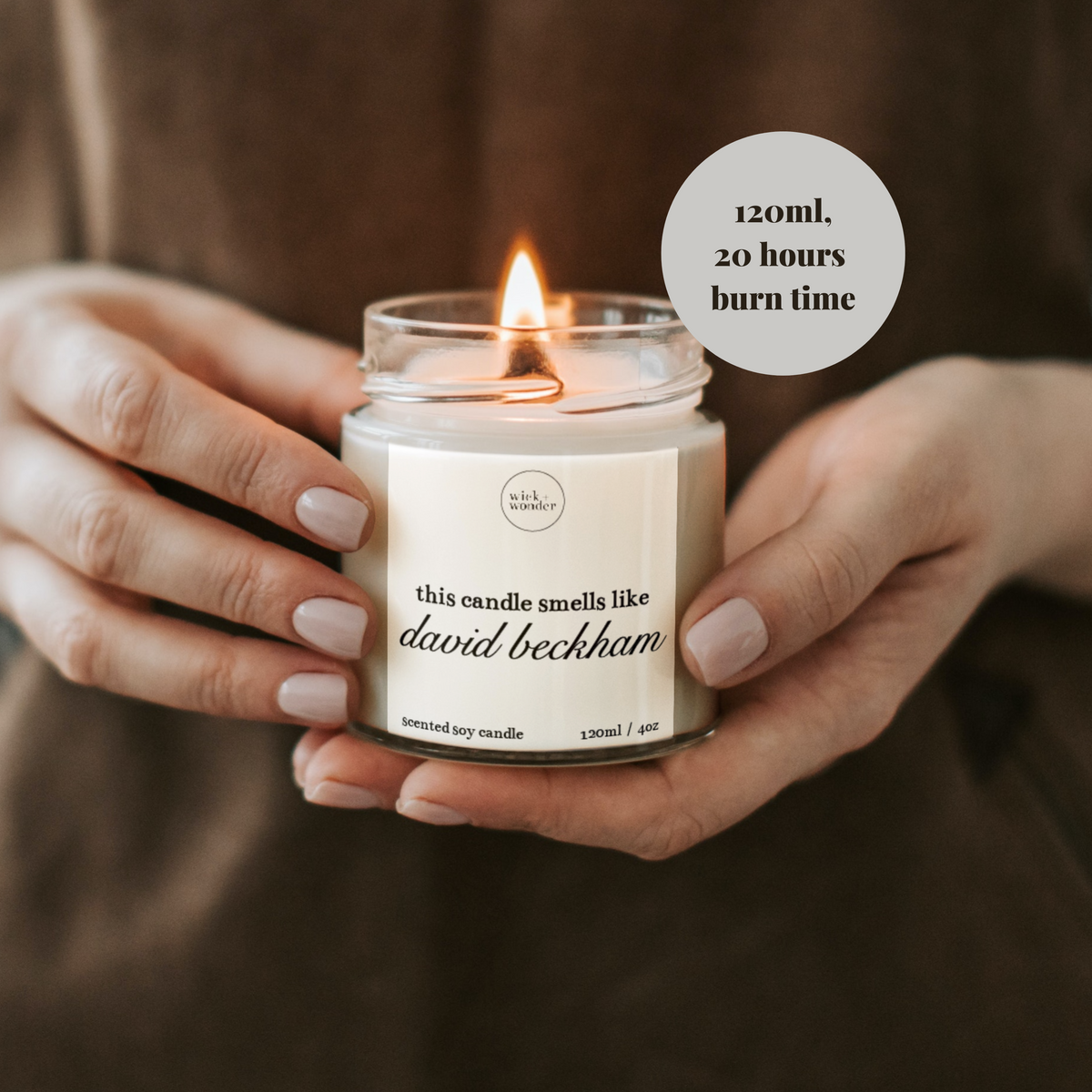David Beckham Candle, Gift For Football Fans