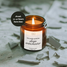 Load image into Gallery viewer, Dean Winchester Candle, Supernatural Gifts
