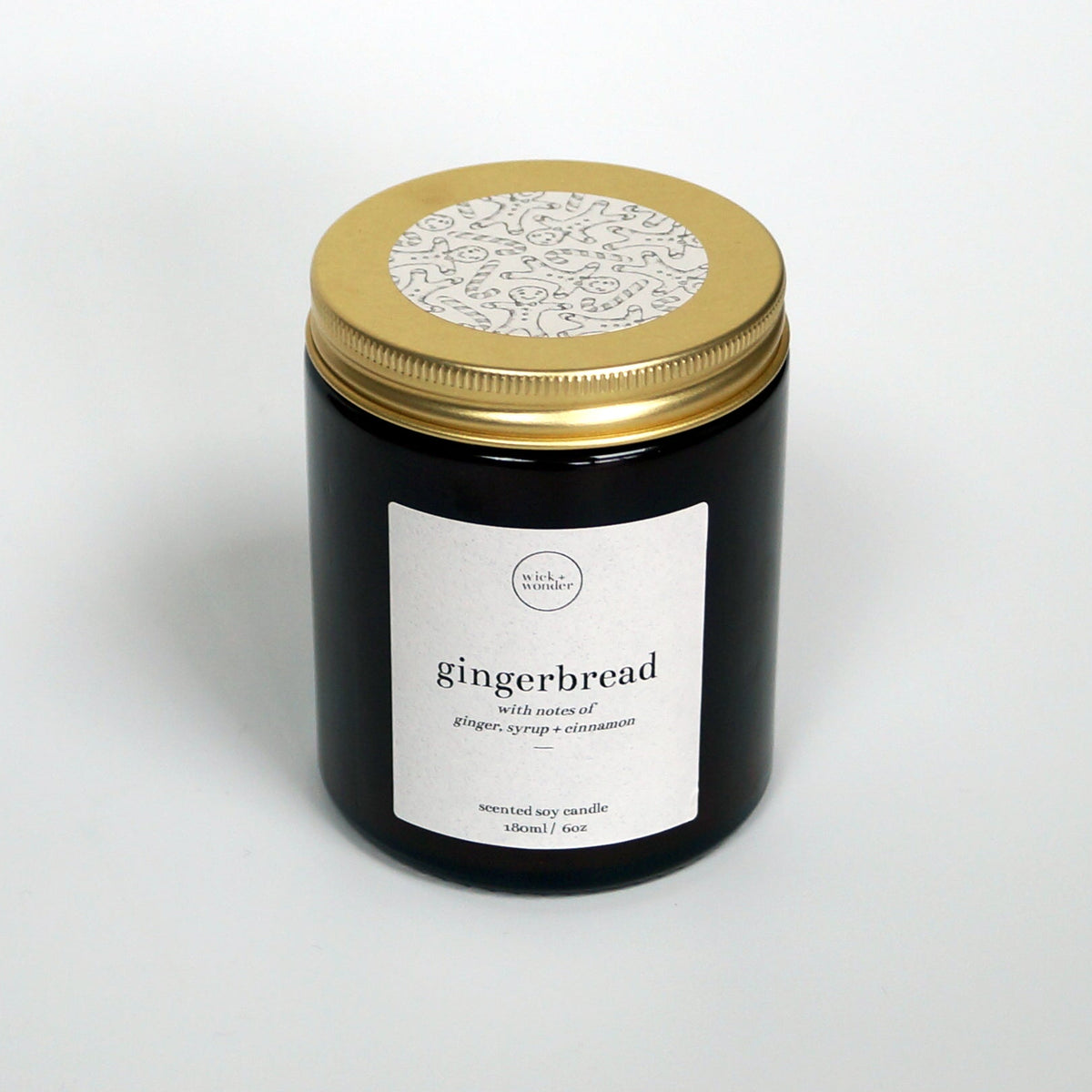 'Gingerbread' Christmas Candle