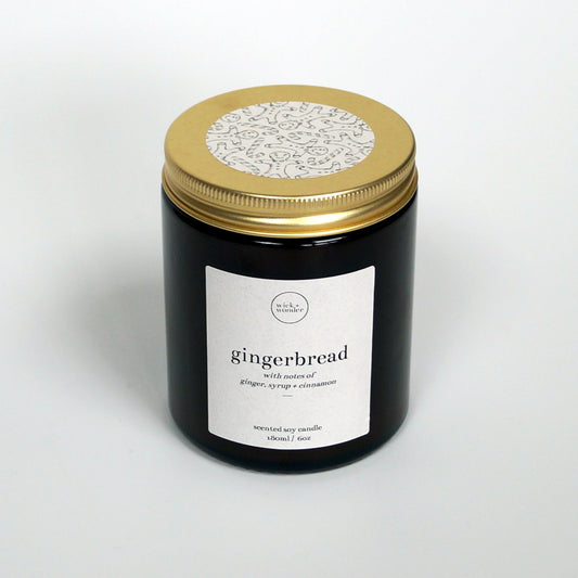 'Gingerbread' Christmas Candle