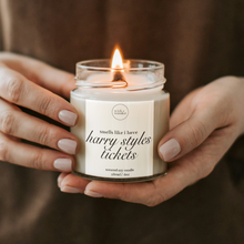 Load image into Gallery viewer, Harry Styles Tickets Candle, Together Together Ticket Reveal Gift
