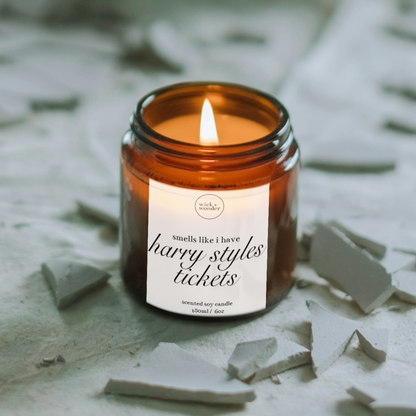 Harry Styles Tickets Candle, Together Together Ticket Reveal Gift