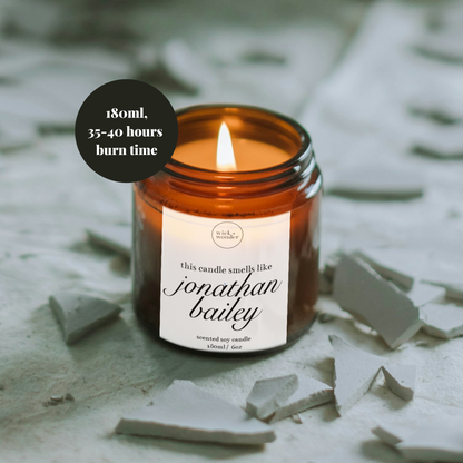 Smells Like Jonathan Bailey Candle, Celebrity Candles