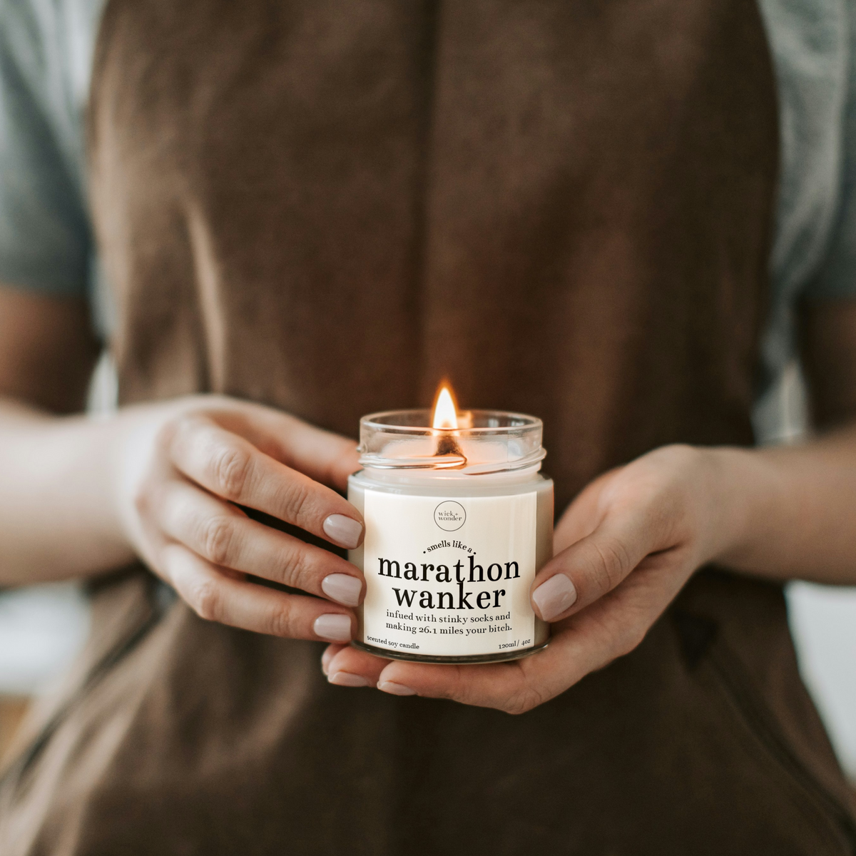Marathon Wanker Candle, Running Gifts