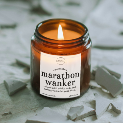 Marathon Wanker Candle, Running Gifts