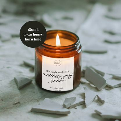 Matthew Gray Gubler Candle, Criminal Minds Gifts