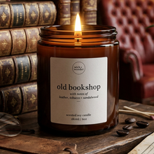 Load image into Gallery viewer, 'Old Bookshop' Soy Candle – Book Lover Gift
