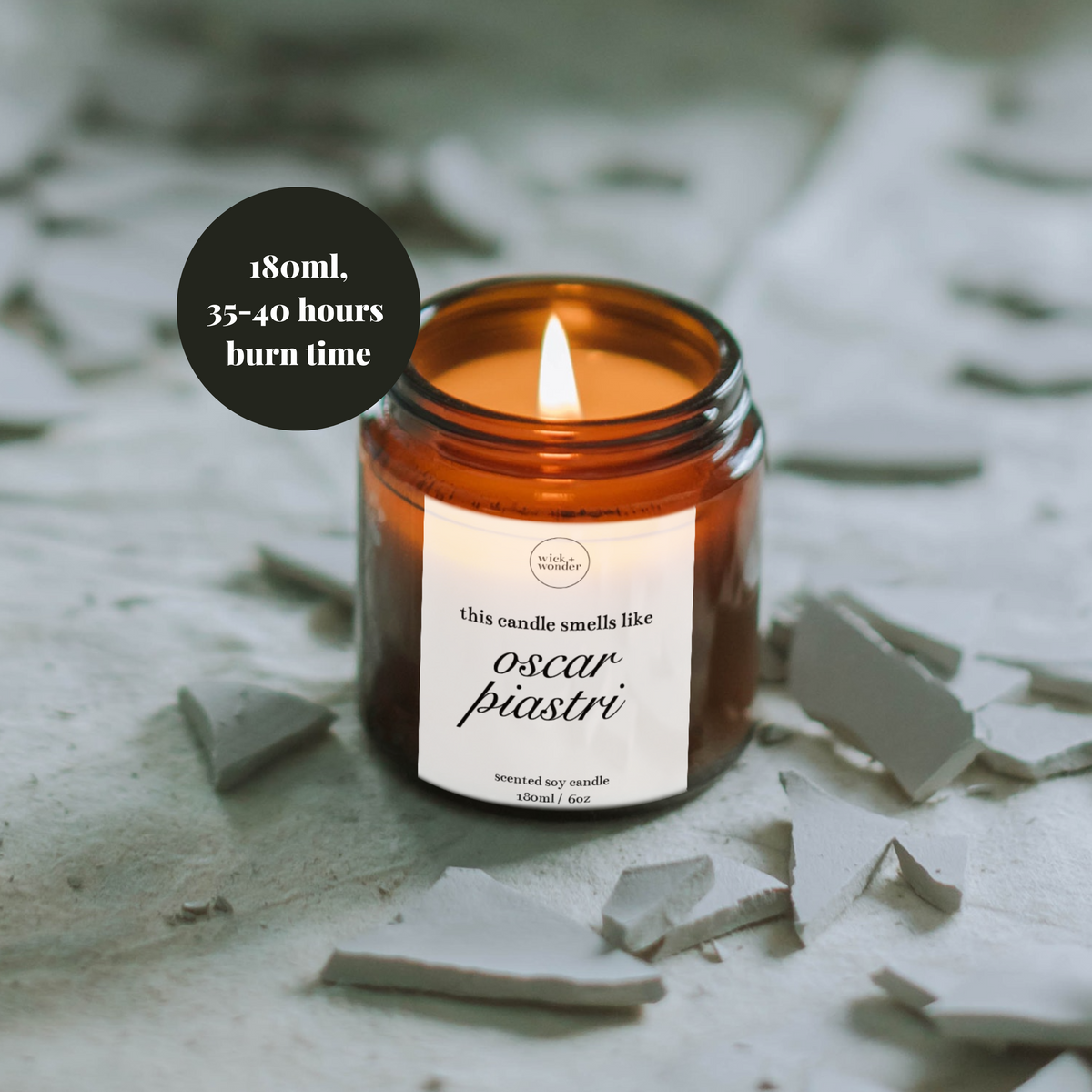 Oscar Piastri Candle, Formula One Gifts