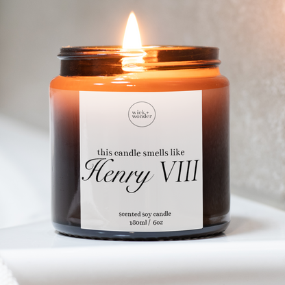 Henry VIII Candle, Funny History Gifts