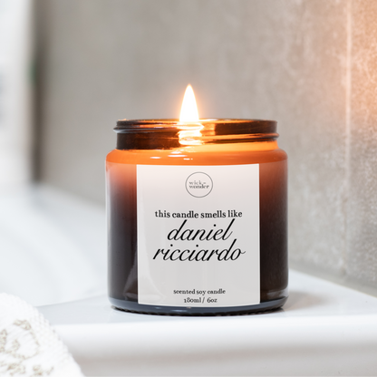 Smells Like Daniel Ricciardo Candle, Formula One Gifts
