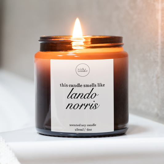 Lando Norris Candle, Formula One Gifts